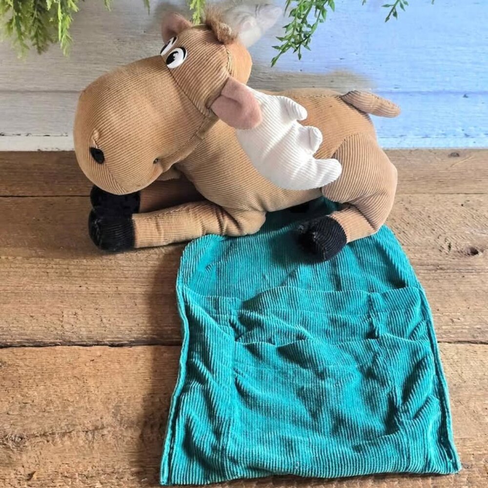 Weighted Moose Plush Remote Control Holder Chair Pocket Northwoods Cabin Decor